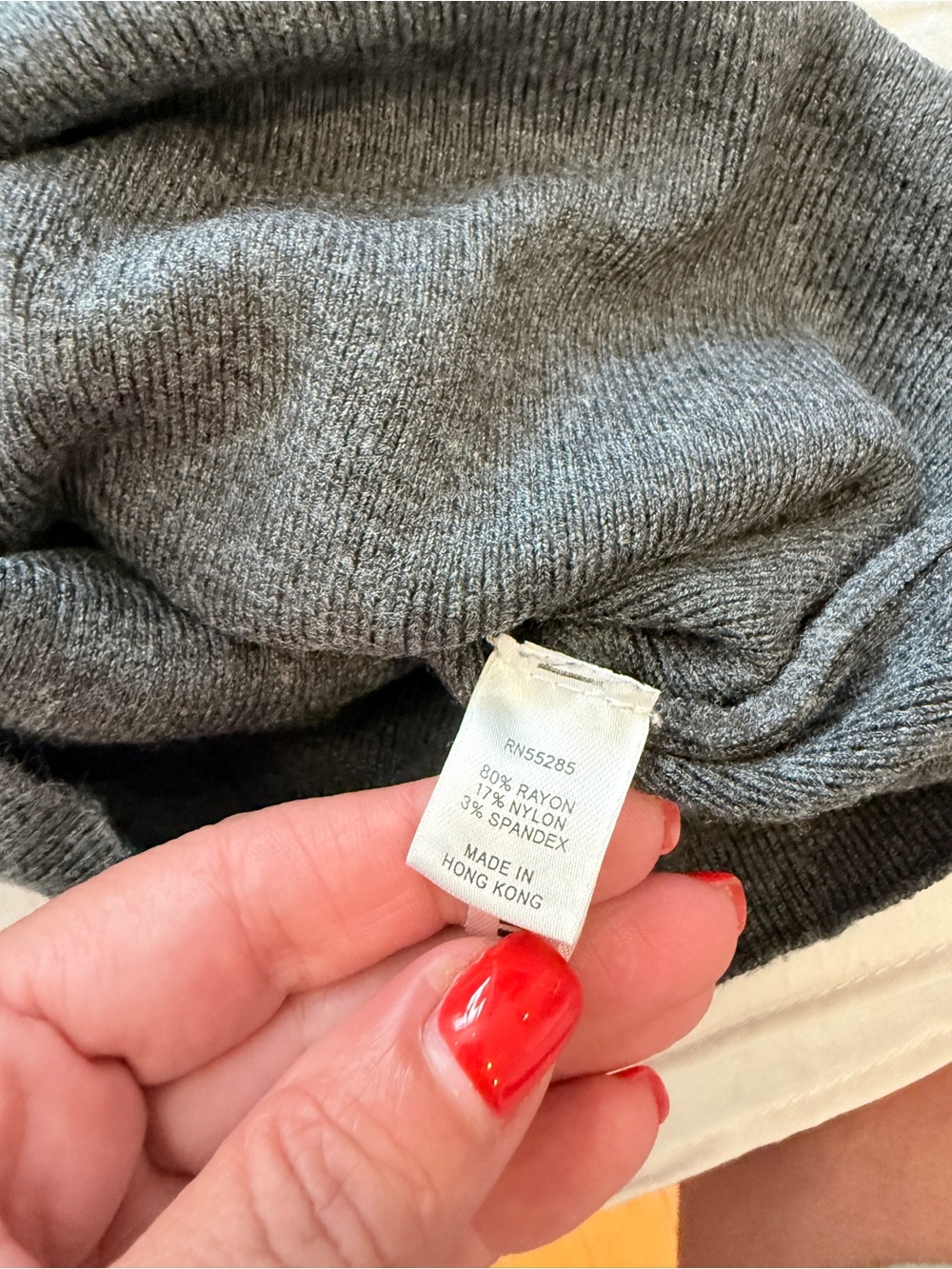 Express Gray Ribbed Turtleneck Sweater - Picture 8 of 9